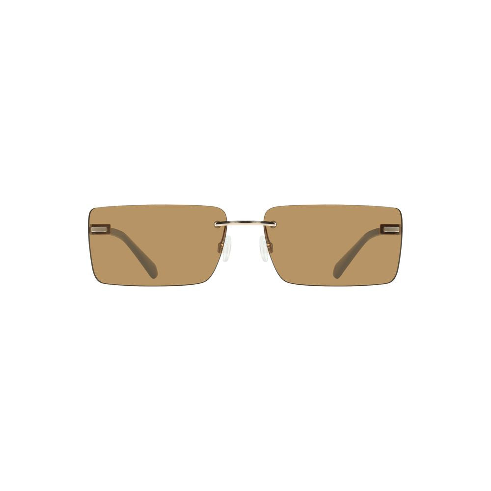 Beige Metal Women Sunglass