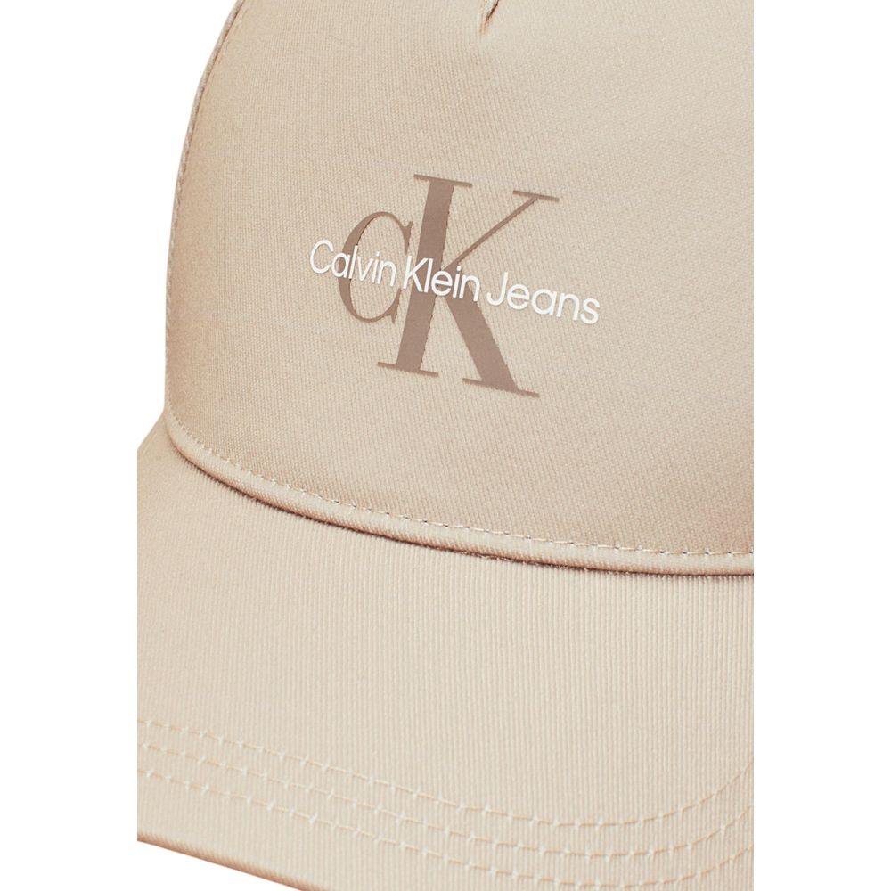 Beige Recycled Polyester Cap (Baseball Hat)