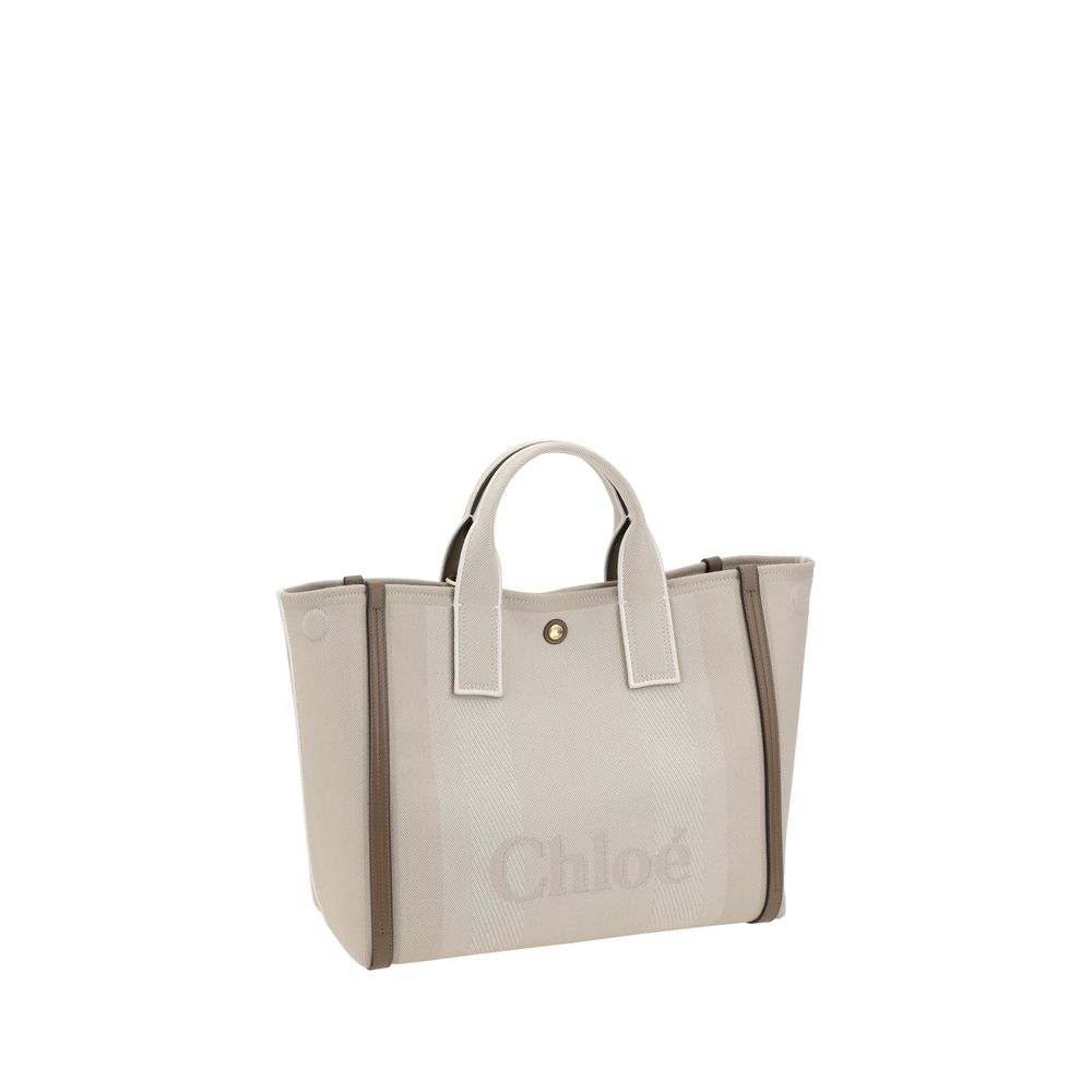 Beige Cotton Handbag