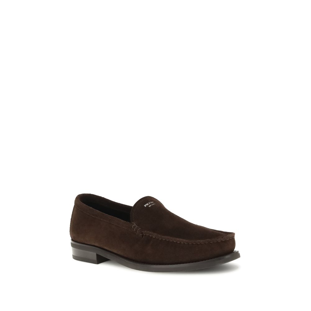 Brown Calf Leather Bos Taurus Slip-On Loafers