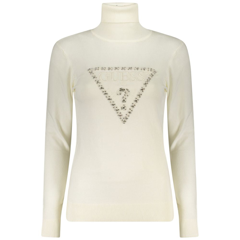 White Viscose Women Sweater