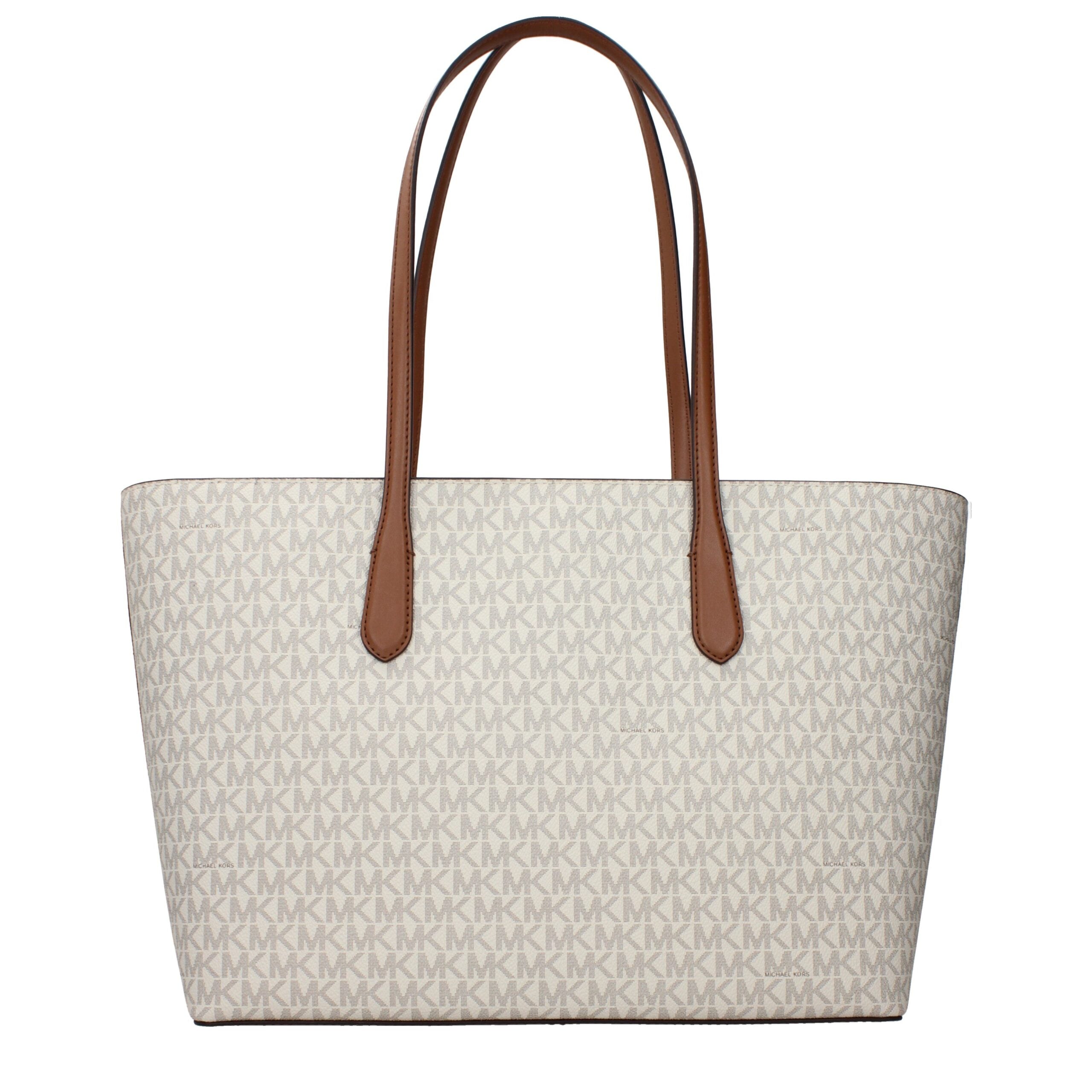 Beige Fabric Shoulder Bag